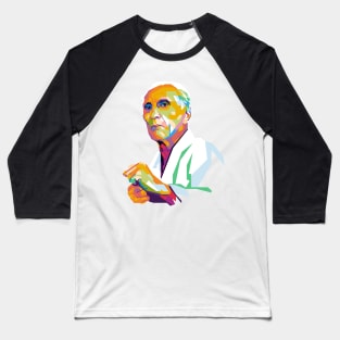 Helio Gracie Popart Uncurve Baseball T-Shirt